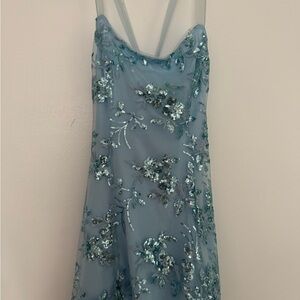 Windsor Blue Sequin Mini Dress